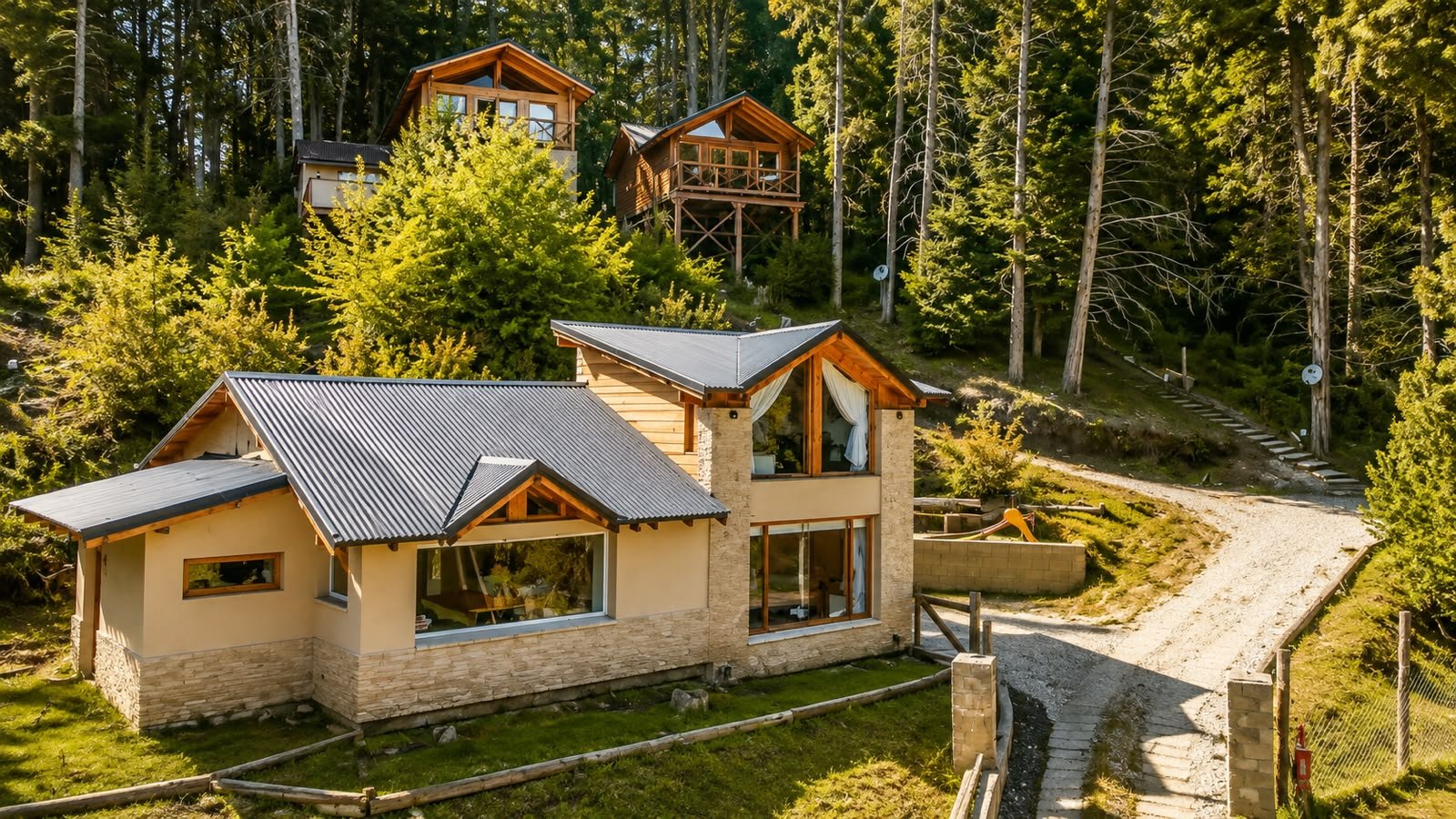 Cabaña Forest - Villa Arelauquen, zona residencial Los Cohiues.